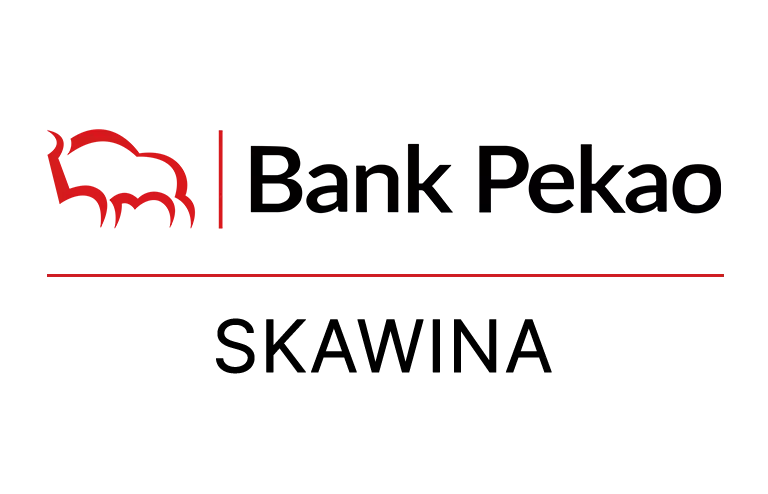 Logo skawińskiej placówki Banku Pekao