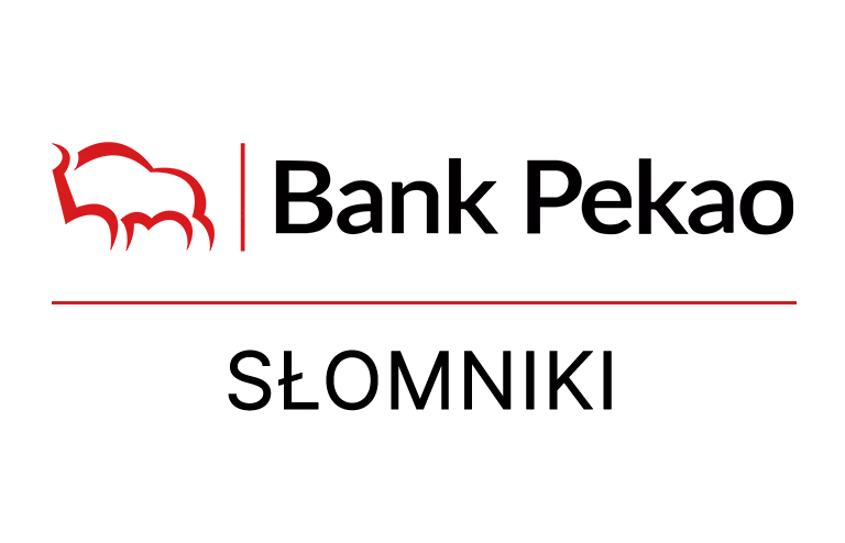 Logo słomnickiej placówki Banku Pekao