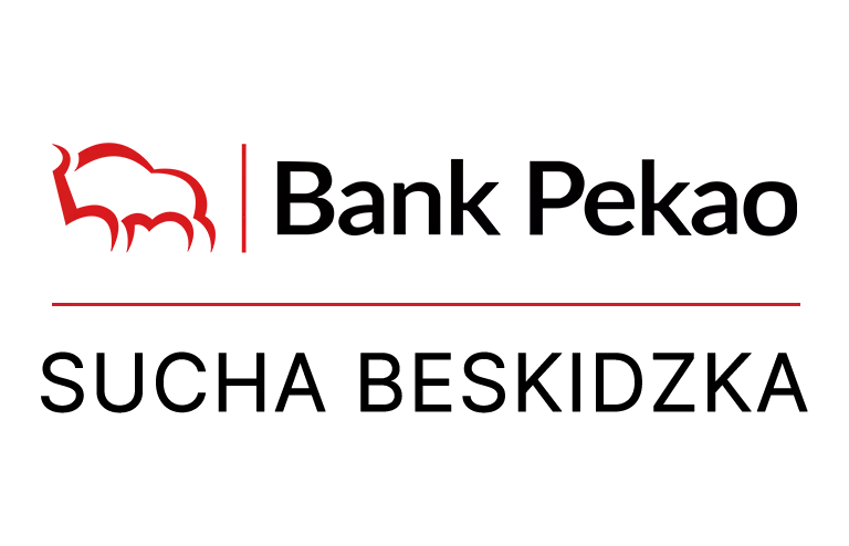 Logo suchobeskidzkiej placówki Banku Pekao