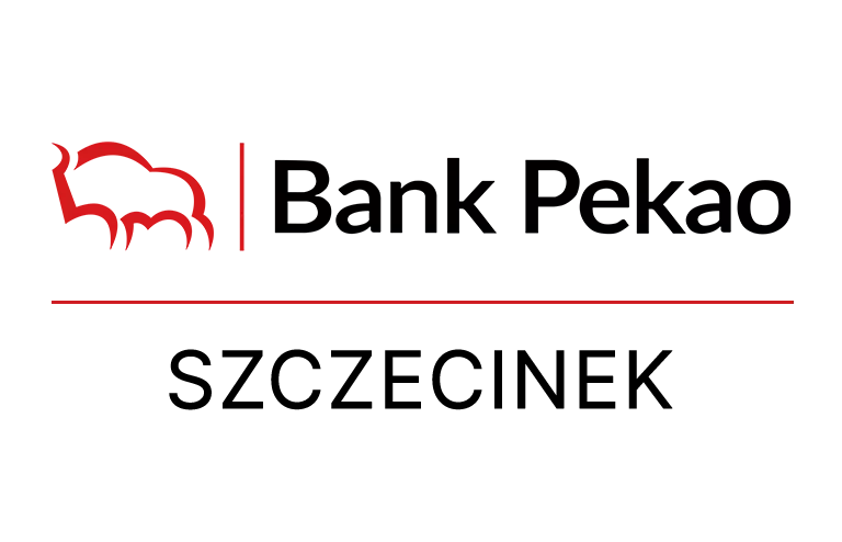Logo szczecineckiej placówki Banku Pekao