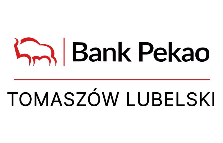 Logo tomaszowskiej placówki Banku Pekao