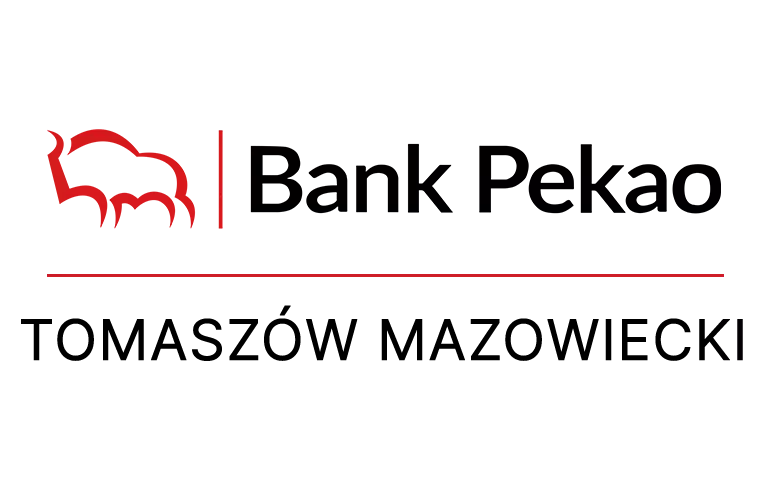 Logo tomaszowskiej placówki Banku Pekao