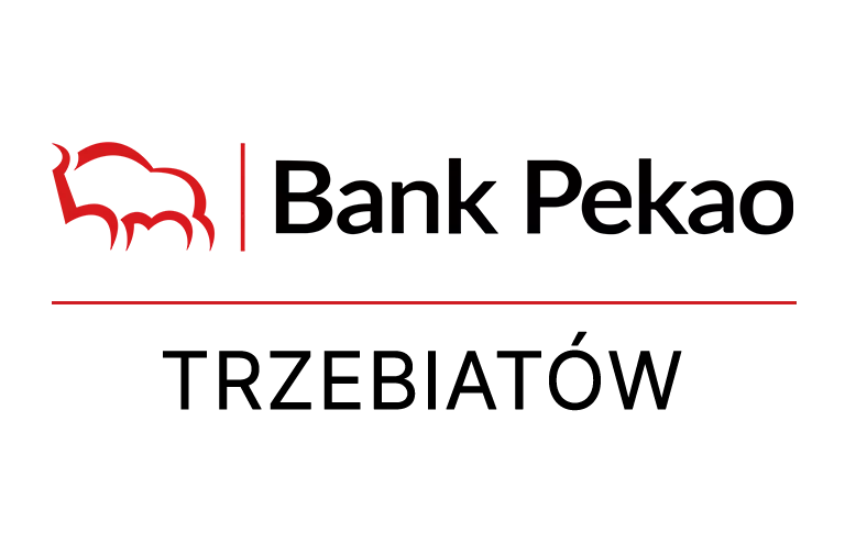 Logo trzebiatowskiej placówki Banku Pekao
