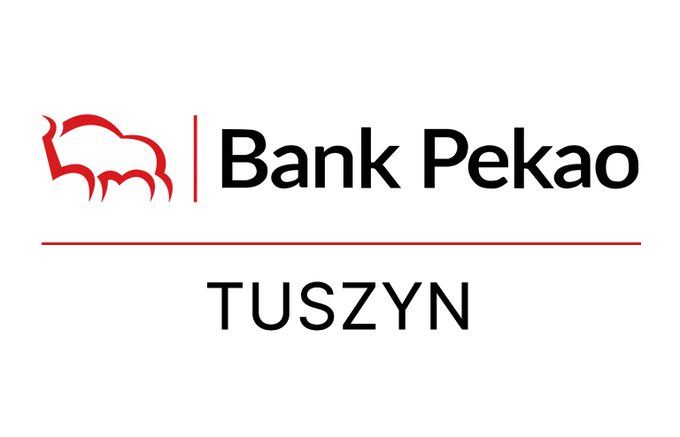 Logo tuszyńskiej placówki Banku Pekao