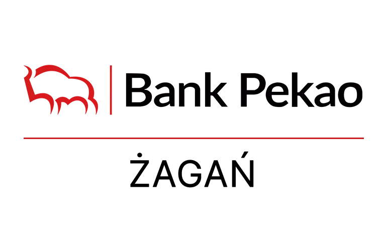 Logo żagańskiej placówki Banku Pekao