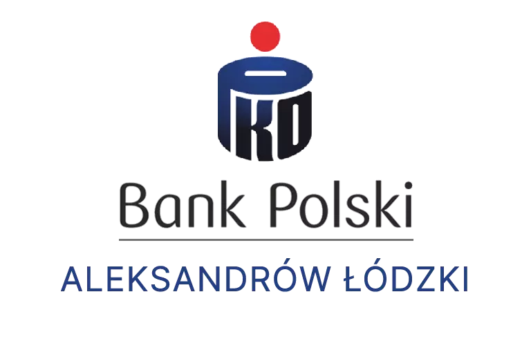 Logo aleksandrowskiej placówki banku PKO Bank Polski SA