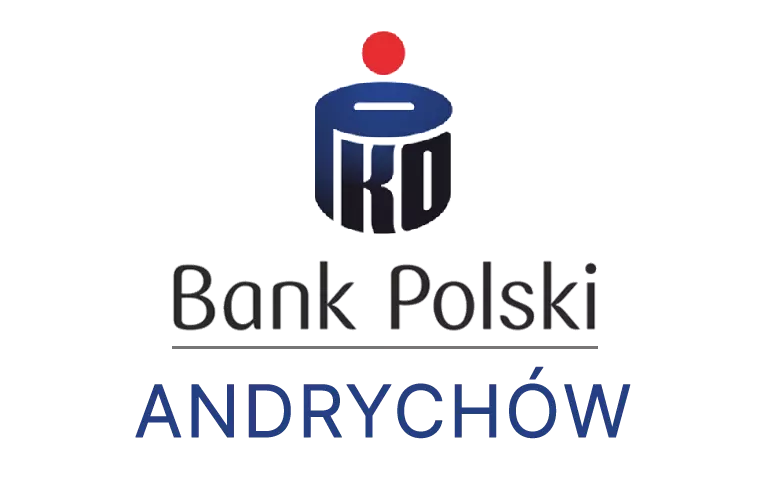 Logo andrychowskiej placówki banku PKO Bank Polski SA
