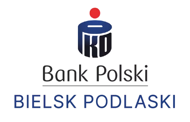 Logo bielskiej placówki banku PKO Bank Polski SA