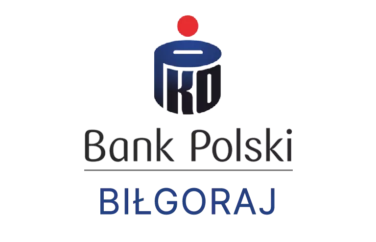 Logo biłgorajskiej placówki banku PKO Bank Polski SA