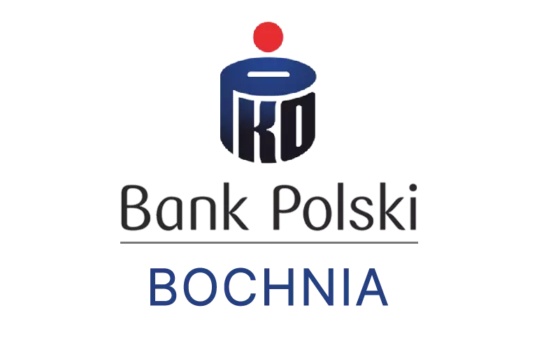 Logo bocheńskiej placówki banku PKO Bank Polski SA