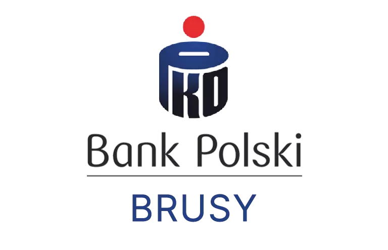 Logo bruskiej placówki banku PKO Bank Polski SA