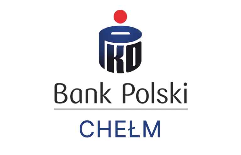 Logo chełmskiej placówki banku PKO Bank Polski SA