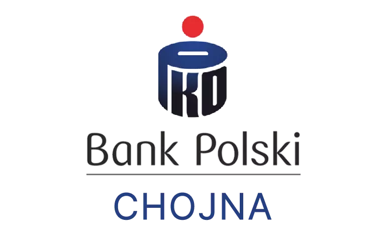 Logo chojeńskiej placówki banku PKO Bank Polski SA