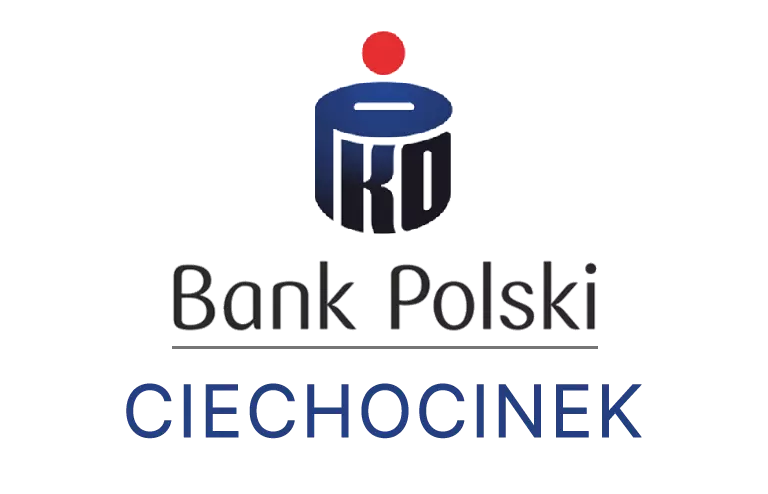 Logo ciechocińskiej placówki banku PKO Bank Polski SA