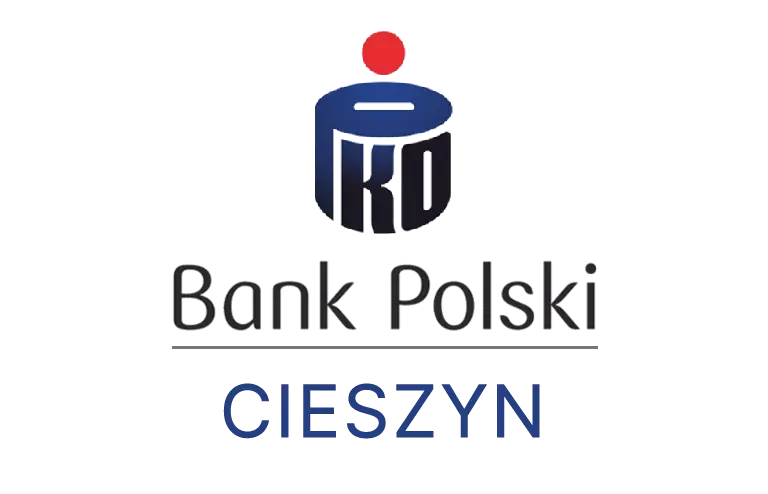 Logo cieszyńskiej placówki banku PKO Bank Polski SA