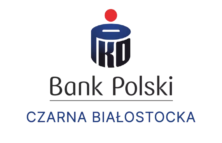 Logo czarnobiałostockiej placówki banku PKO Bank Polski SA