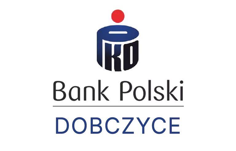 Logo dobczyckiej placówki banku PKO Bank Polski SA