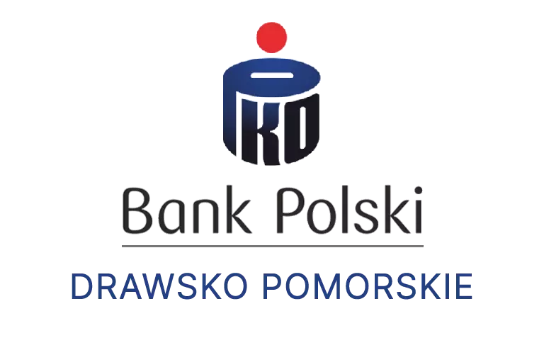 Logo drawskiej placówki banku PKO Bank Polski SA