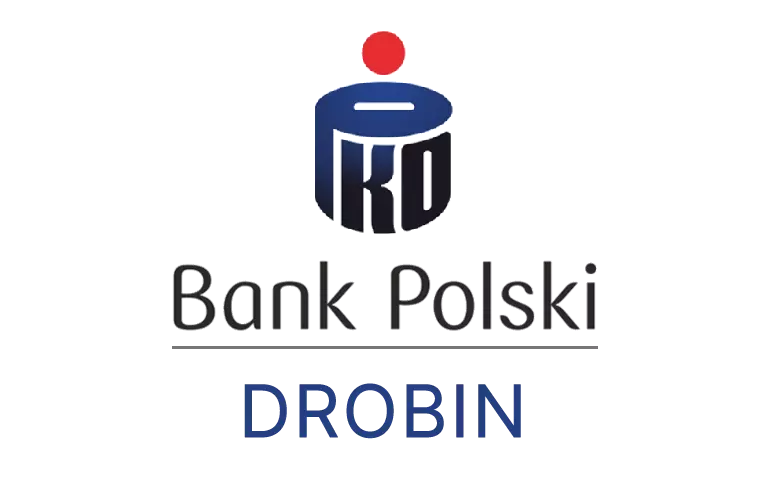 Logo drobińskiej placówki banku PKO Bank Polski SA