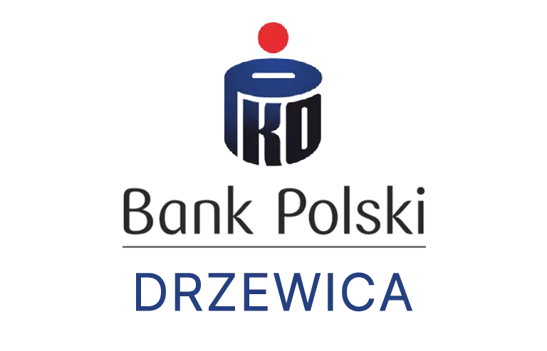 Logo drzewickiej placówki banku PKO Bank Polski SA