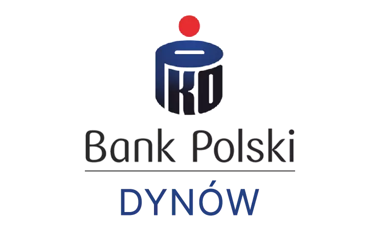 Logo dynowskiej placówki banku PKO Bank Polski SA