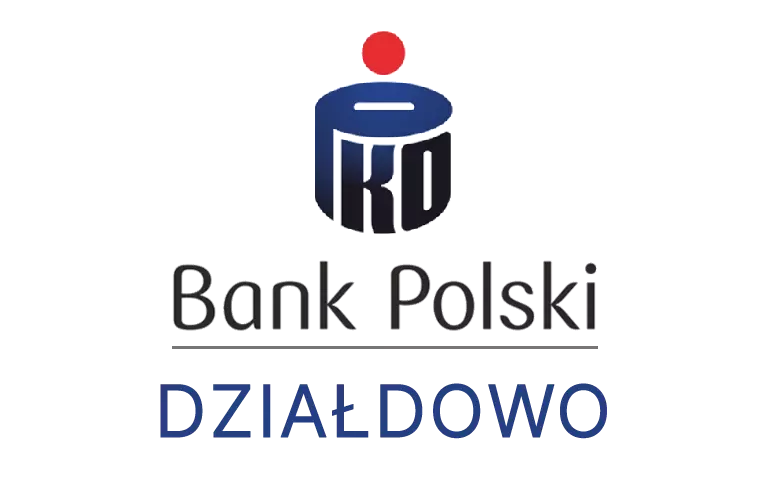 Logo działdowskiej placówki banku PKO Bank Polski SA
