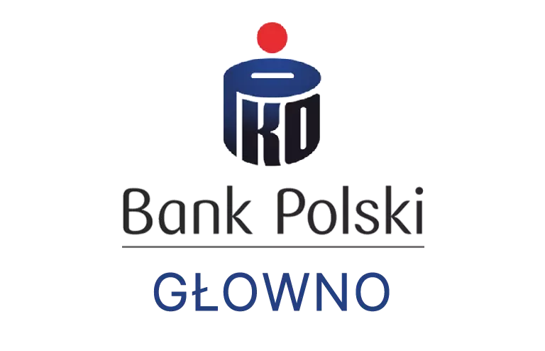 Logo głowieńskiej placówki banku PKO Bank Polski SA