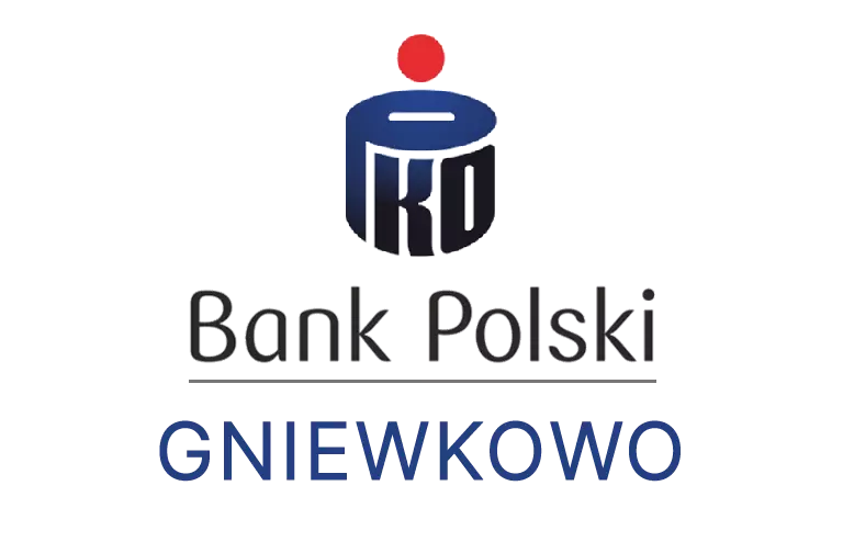 Logo gniewkowskiej placówki banku PKO Bank Polski SA