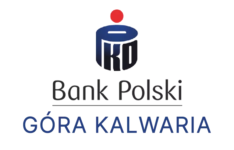 Logo kalwaryjskiej placówki banku PKO Bank Polski SA