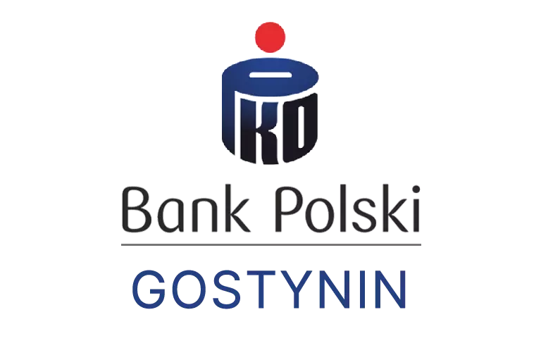 Logo gostynińskiej placówki banku PKO Bank Polski SA