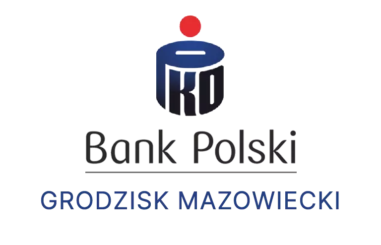 Logo grodziskiej placówki banku PKO Bank Polski SA