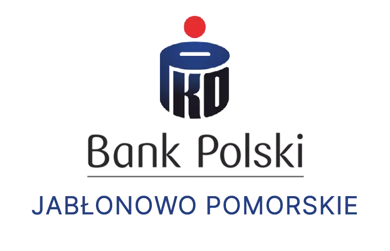 Logo jabłonowskiej placówki banku PKO Bank Polski SA