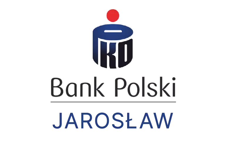 Logo jarosławskiej placówki banku PKO Bank Polski SA