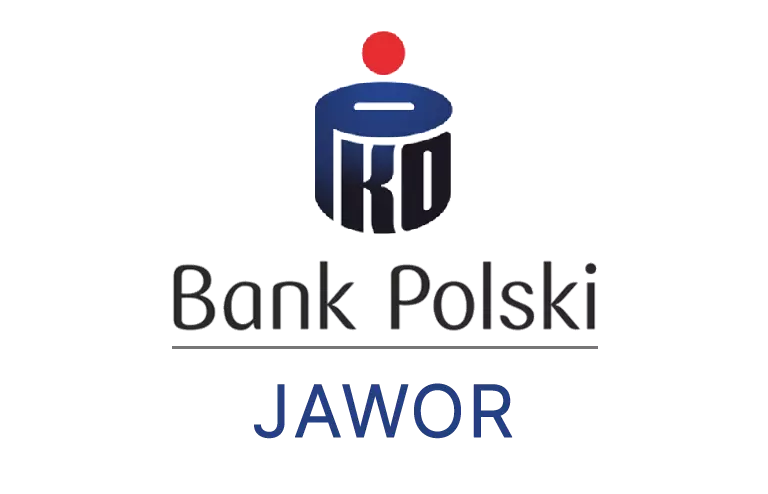 Logo jaworskiej placówki banku PKO Bank Polski SA