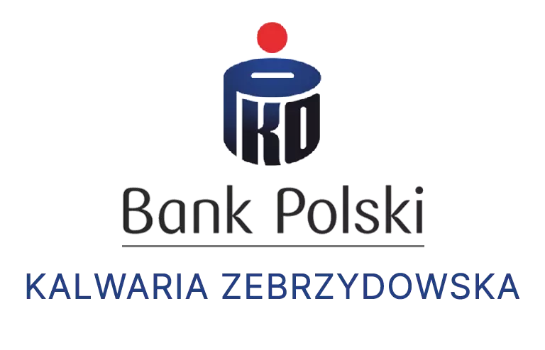 Logo kalwaryjskiej placówki banku PKO Bank Polski SA