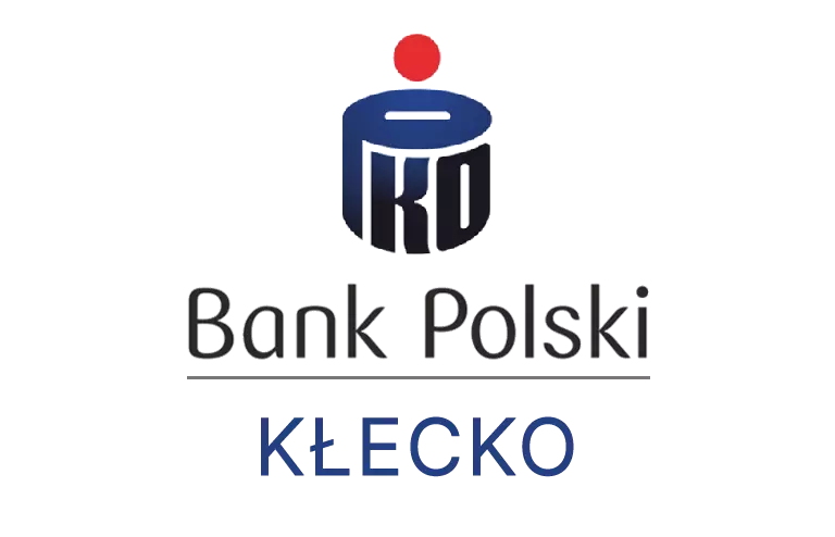 Logo kłeckiej placówki banku PKO Bank Polski SA