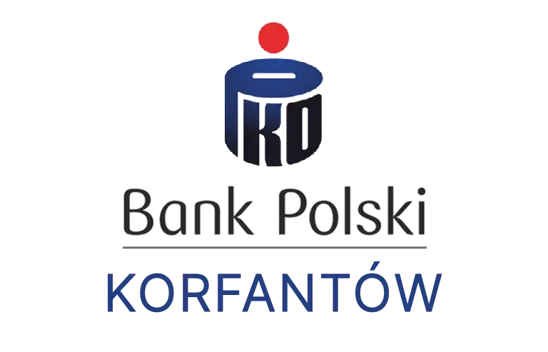 Logo korfantowskiej placówki banku PKO Bank Polski SA