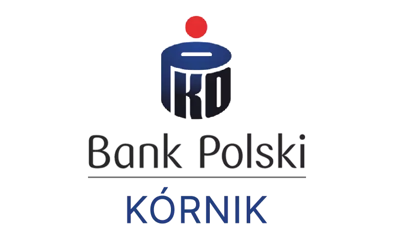 Logo kórnickiej placówki banku PKO Bank Polski SA