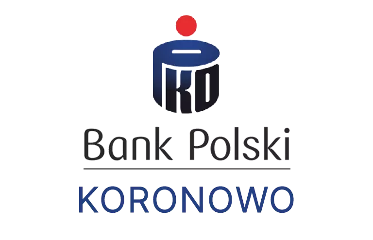 Logo koronowskiej placówki banku PKO Bank Polski SA