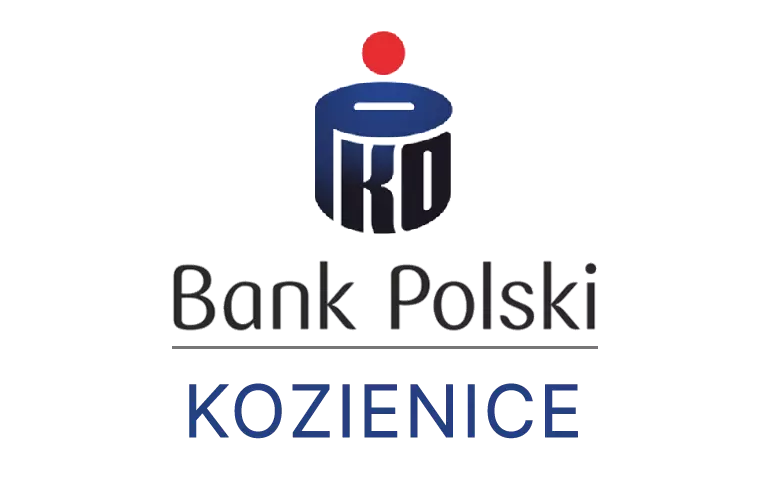 Logo kozienickiej placówki banku PKO Bank Polski SA