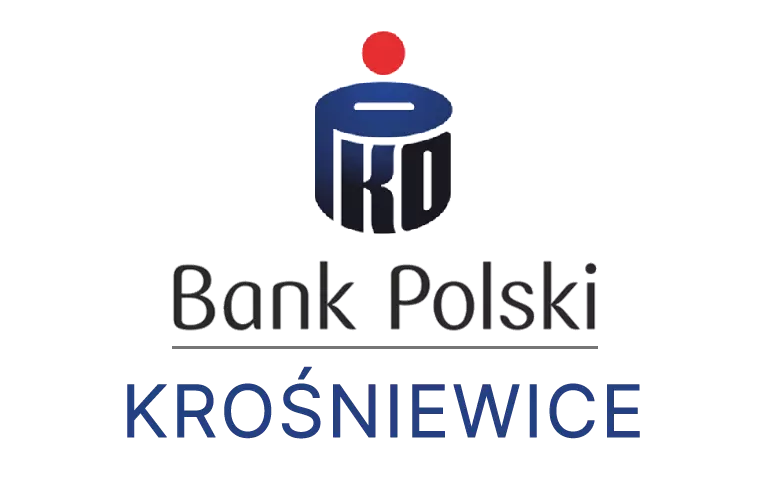 Logo krośniewickiej placówki banku PKO Bank Polski SA