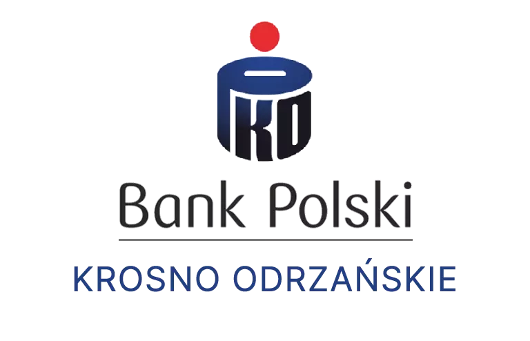 Logo krośnieńskiej placówki banku PKO Bank Polski SA