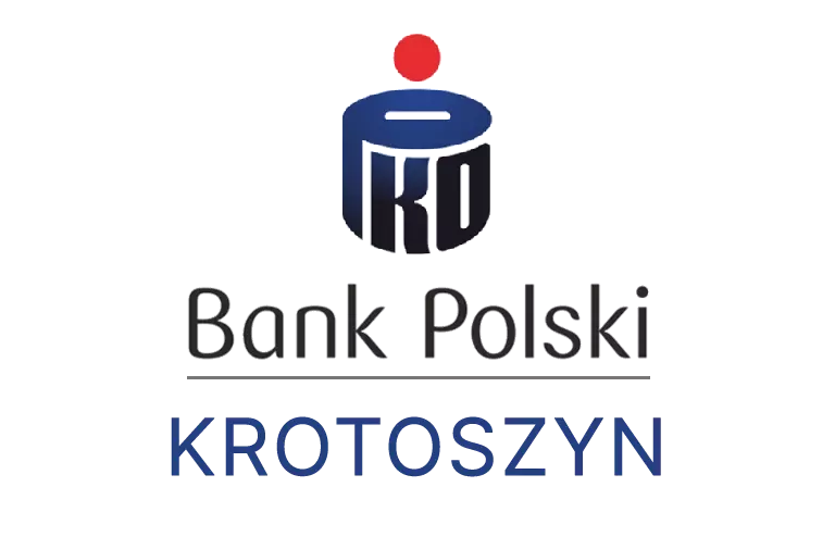 Logo krotoszyńskiej placówki banku PKO Bank Polski SA
