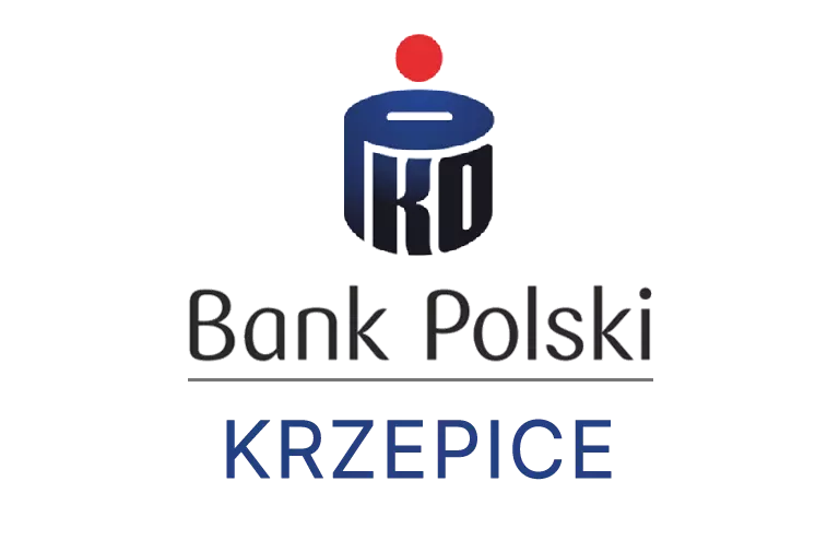 Logo krzepickiej placówki banku PKO Bank Polski SA