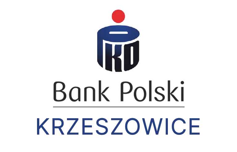 Logo krzeszowickiej placówki banku PKO Bank Polski SA