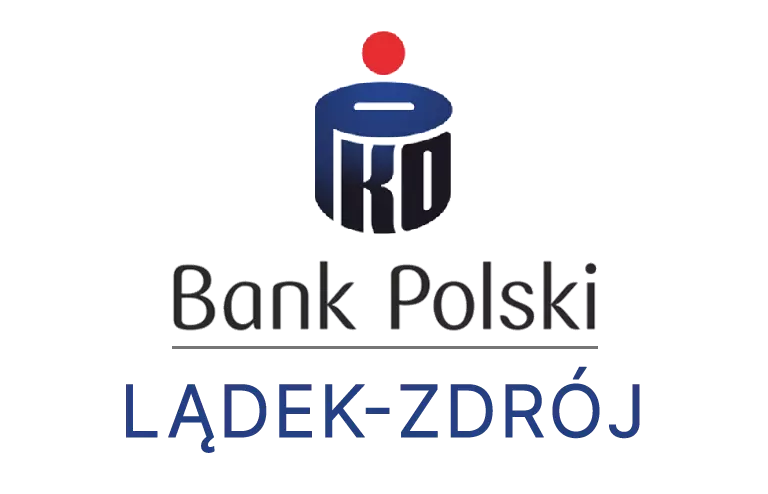 Logo lądeckiej placówki banku PKO Bank Polski SA