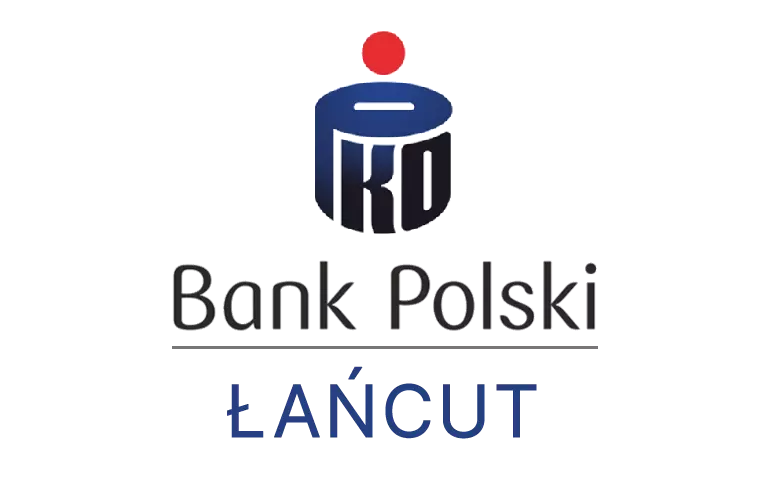 Logo łańcuckiej placówki banku PKO Bank Polski SA
