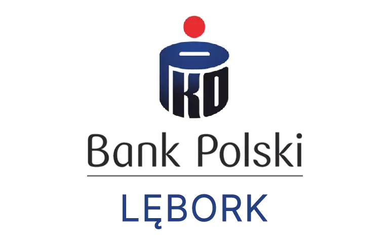 Logo lęborskiej placówki banku PKO Bank Polski SA