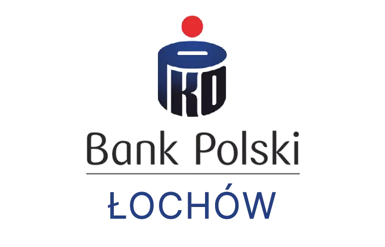 Logo łochowskiej placówki banku PKO Bank Polski SA