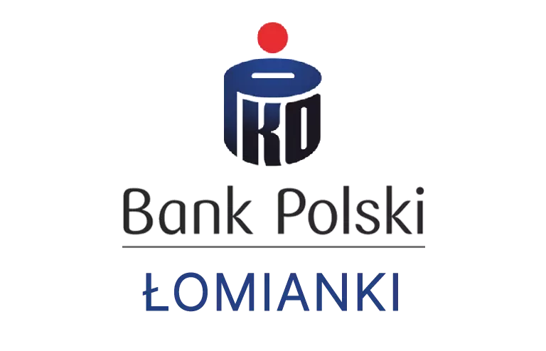 Logo łomiankowskiej placówki banku PKO Bank Polski SA